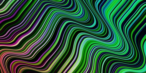 Obraz premium Light Multicolor vector background with lines.