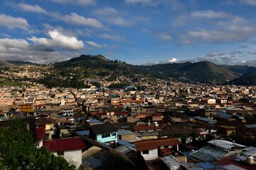 view of the Peruvian city 