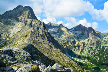 Fototapeta na wymiar Tatra Mountains in Slovakia, beautiful mountain landscape