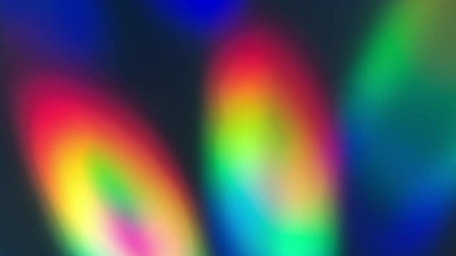 Moving colorful abstract blurred background in bright colors of rainbow. Ocean blur gradient. Soft defocused smooth footage. Beautiful wallpaper for screen. Full HD video. Concept appeasement, relax.