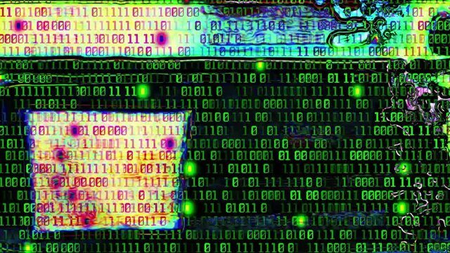 data virus stream glitch footage