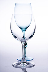 
two superpuetas glasses with white background