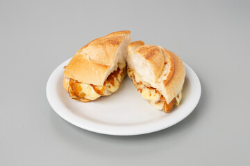 French bread ham and cheese