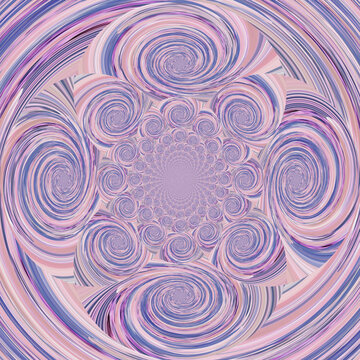 Abstract psychedelic spiral circle  background pink