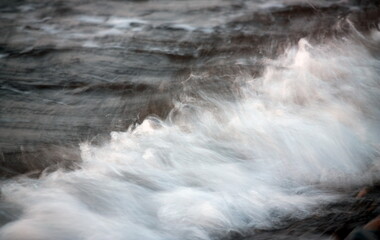 Fototapeta premium Waves details in the black sea. Long exposure.Batumi. Georgia