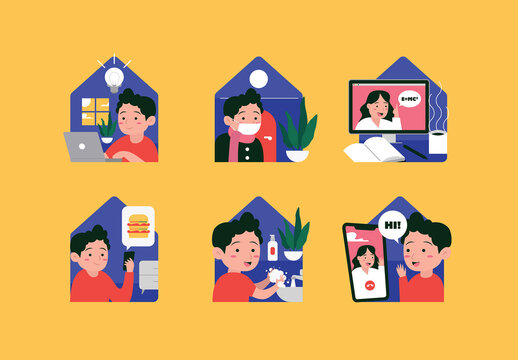 New Normal Illustration Set