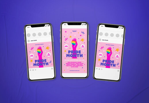 Pride Month Social Media Layout 
