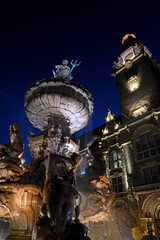 Jubiläumsbrunnen vor dem Rathaus in Wuppertal Elberfeld