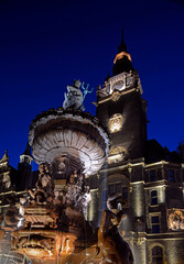 Jubiläumsbrunnen vor dem Rathaus in Wuppertal Elberfeld