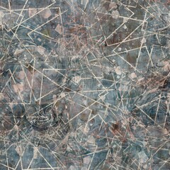 Chic formal grungy geometric shapes texture seamless pattern. High quality illustration. Strange abstract geo design in a trendy posh exotic style. Grainy fabric texture overlay.