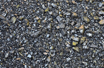 Enriched anthracite coal is mixed from different grades by size.