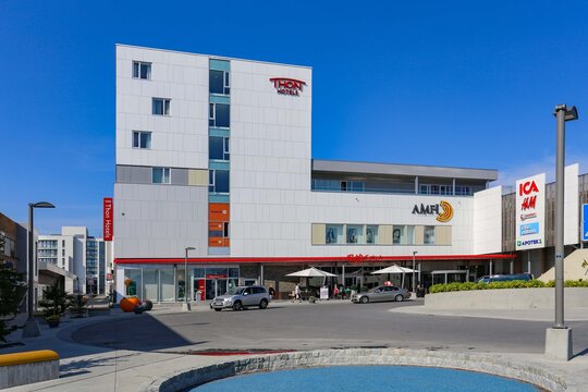 Thon hotel and Amfi shopping center in Alta, Finnmark county,Norway,scandinavia,Europe