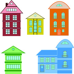 set of houses