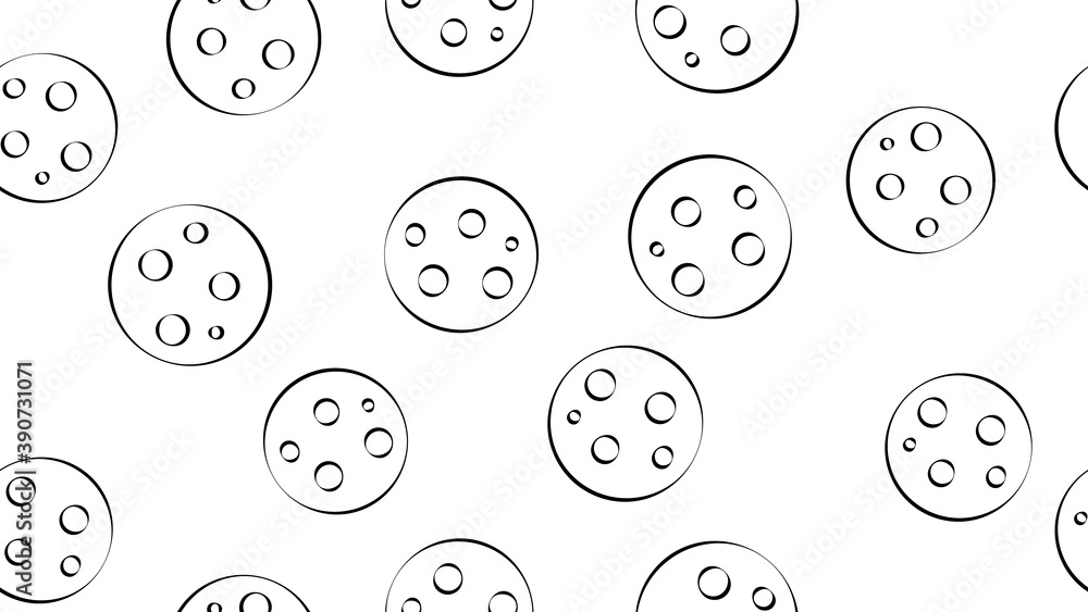 Poster seamless pattern with salami sausage. vector texture