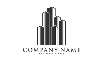 Skyscraper building illustration vector design