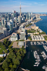 aerial view of downtown Toronto