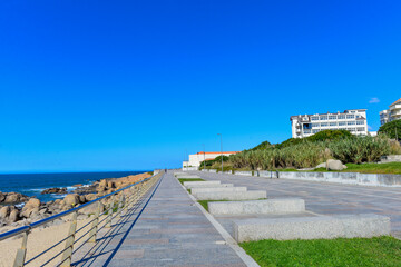 Uferpromenade an der Atlantikküste bei Vila Nova de Gaia - Portugal