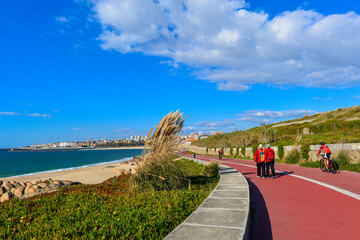 Uferpromenade an der Atlantikküste bei Vila Nova de Gaia - Portugal