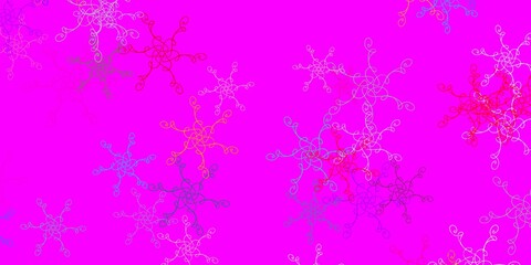 Light Multicolor vector background with bows.