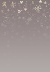 Snow background. Grey Christmas snowfall with defocused flakes. Winter concept with falling snow. Holiday texture and white snowflakes.