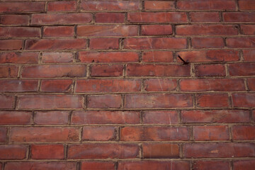 old brick textured wall with a rusted nail, background, backdrop
