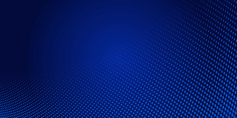 Obraz premium Blue halftone background