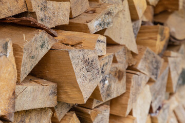 firewood pattern for firebox, chopped wood logs background beige rustic base
