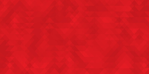 Red and black abstract triangle pattern banner design