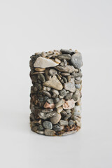 little stones in a cylinder form