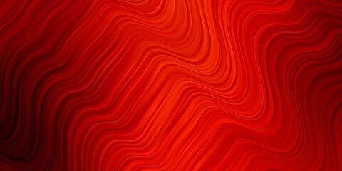 Light Red vector background with bent lines.