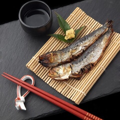 イワシの丸干しの焼き魚