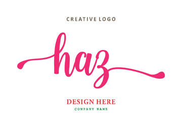 HAZ lettering logo is simple, easy to understand and authoritative