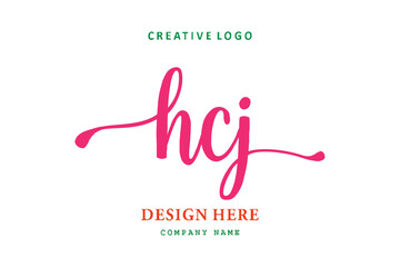 Fototapeta na wymiar HCJ lettering logo is simple, easy to understand and authoritative