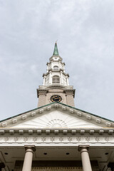 Fototapeta premium Independent Presbyterian Church's spire located in Savannah, Georgia