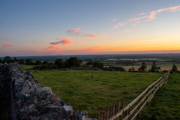 Fototapeta premium Irish Landscape at Sunset