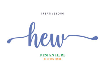 HEW lettering logo is simple, easy to understand and authoritative