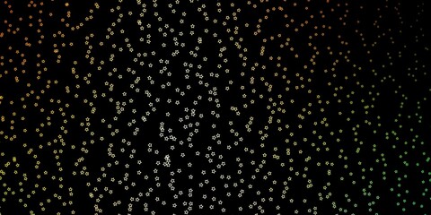 Dark Multicolor vector texture with beautiful stars.