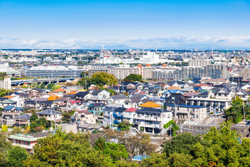 郊外の住宅地　東京