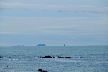 The Granit coast in the west of France in the city of Batz-sur-Mer.