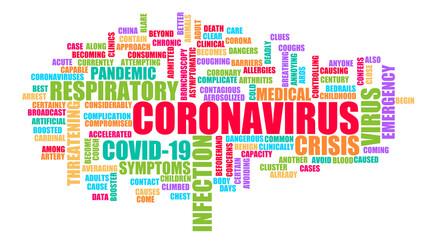 Fototapeta premium Coronavirus Background