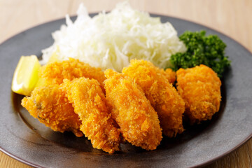 カキフライ　Japanese deep fried breaded oysters