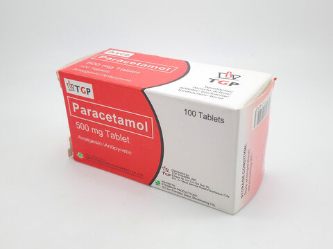 TGP The Generics Pharmacy paracetamol tablet box in Manila, Philippines