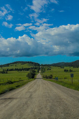 A village near bow river in Alberta, Canada,  