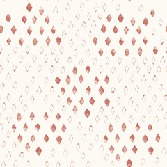 Seamless texture of diamond graphic. Hand drawn sketch watercolour painting on simple background. concept illustration of Set irregular pattern.