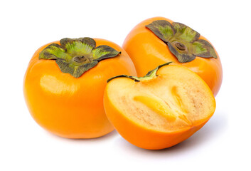 persimmon isolated on white background