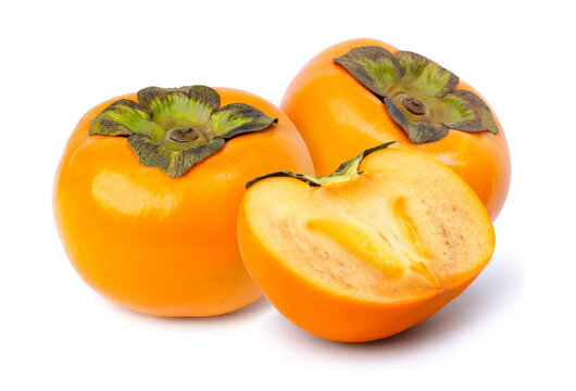 persimmon isolated on white background