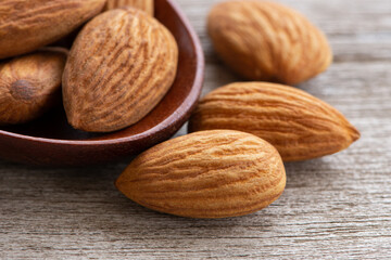 almonds in a bowl