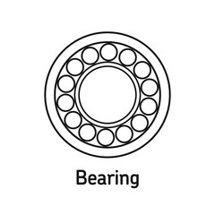 Bearing with white background