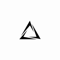 triangle icon simple logo vector for finance or bussines