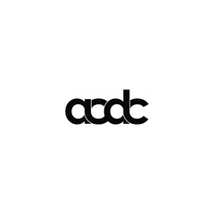 acdc letter original monogram logo design